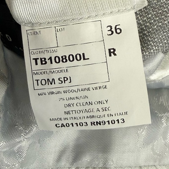 NEW Ted Baker Sport Coat Mens 36R 36 Regular Gray Tom SPJ Partially Lined NWOT - Picture 8 of 11